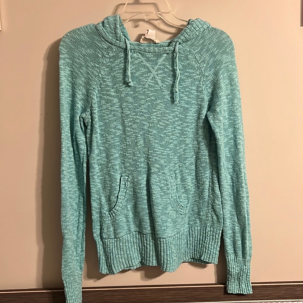 Super cute!!!! Teal sweater hoodie 🤗